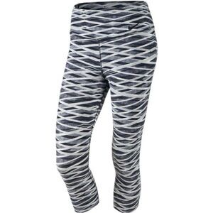 NIKE WOMENS MEDIUM Black & White Dri-FIT Zebra Print Top